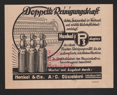 Düsseldorf werbung 1937 - dÜsseldorf,,